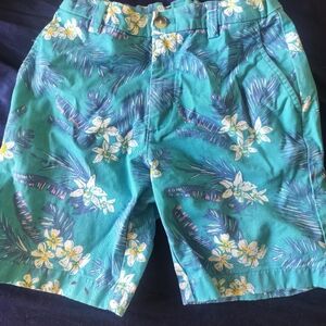 Vineyard Vines Turquoise Floral Tropical Shorts Size 8